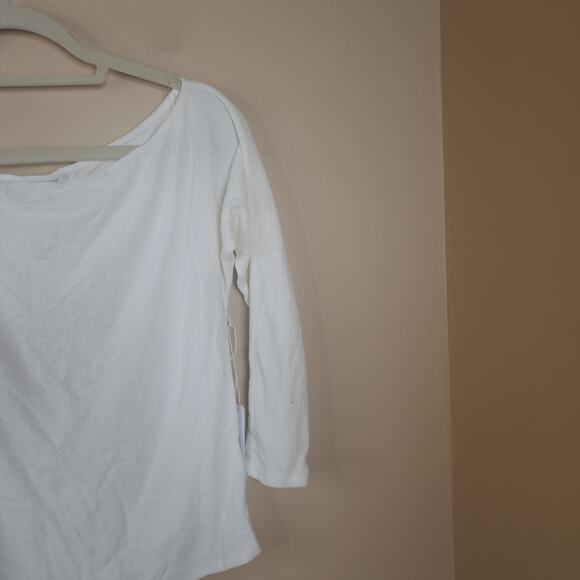 Six Fifty Take My Hand Long Sleeve Knit Top in White Size S - Picture 2 of 9